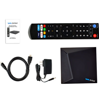 Black Android IPTV Box K3 Pro OTT Streaming Box Lifetime IPTV Smart Box